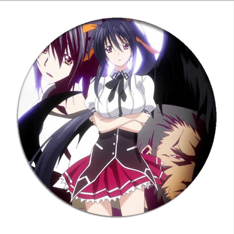 High School DxD Cosplay Badges Rias Gremory Brooch Tsto Issei Icon Collection Breastpin for Backpacks Clothing