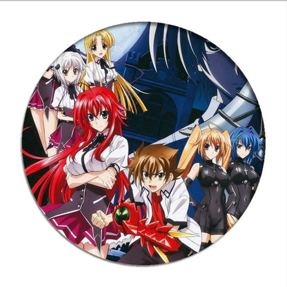 High School DxD Cosplay Badges Rias Gremory Brooch Tsto Issei Icon Collection Breastpin for Backpacks Clothing