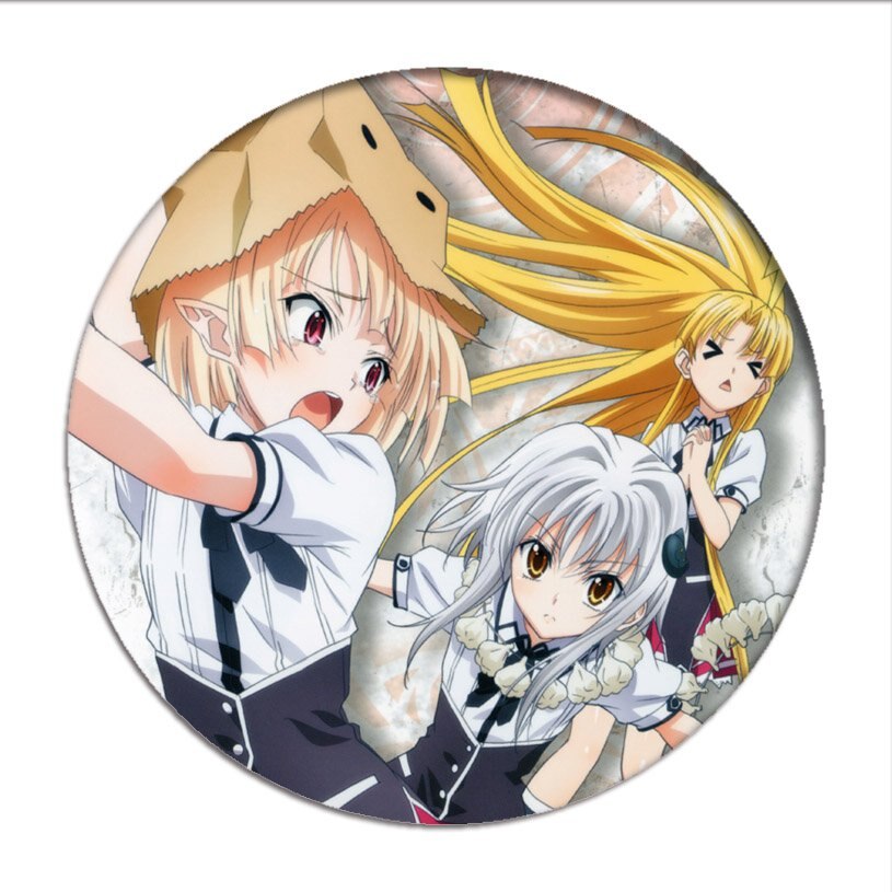 High School DxD Cosplay Badges Rias Gremory Brooch Tsto Issei Icon Collection Breastpin for Backpacks Clothing