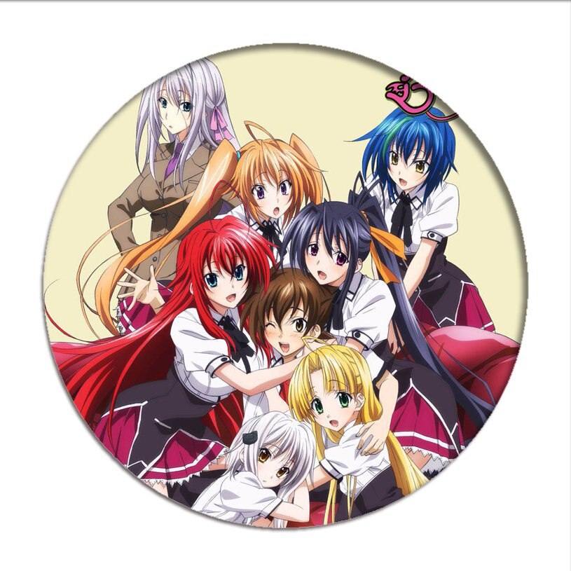 High School DxD Cosplay Badges Rias Gremory Brooch Tsto Issei Icon Collection Breastpin for Backpacks Clothing