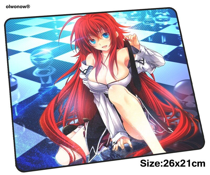 High School DxD mousepad 26x21cm gaming mouse pad gamer mat Professional game computer desk padmouse keyboard Indie Pop play mat