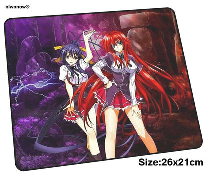 High School DxD mousepad 26x21cm gaming mouse pad gamer mat Professional game computer desk padmouse keyboard Indie Pop play mat