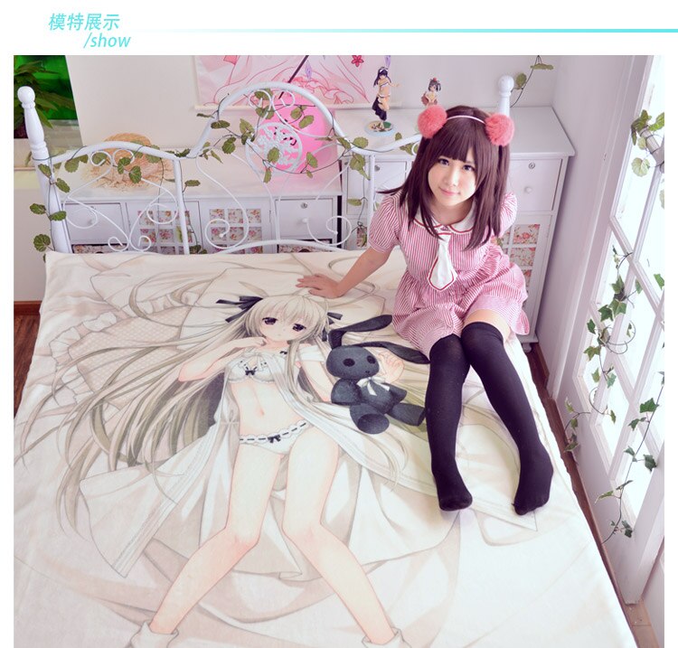 Japanese Anime DanMachi Hestia sheet Throw Blanket Bedding Coverlet Cosplay Gifts Flat Sheet