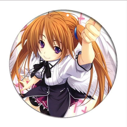 High School DxD Cosplay Badges Rias Gremory Brooch Tsto Issei Icon Collection Breastpin for Backpacks Clothing