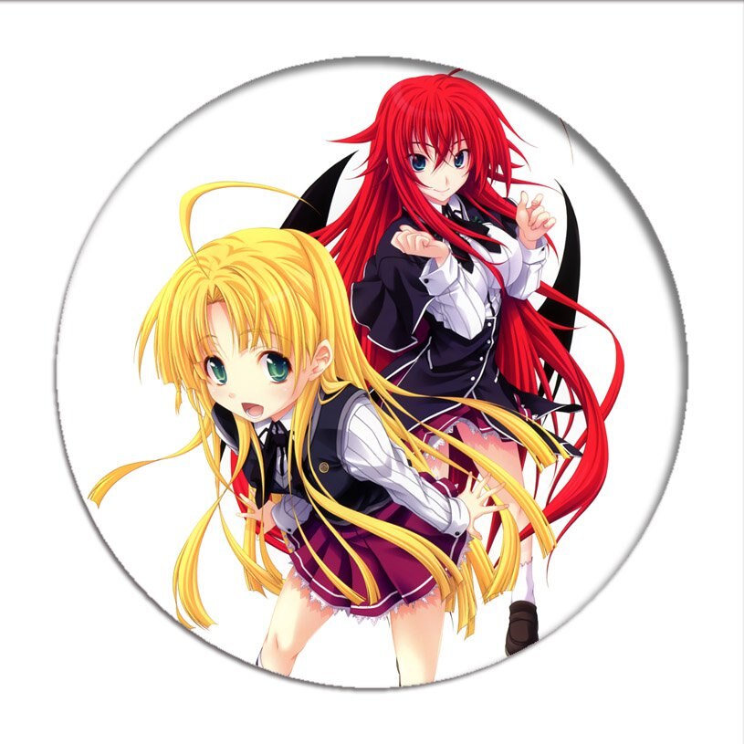 High School DxD Cosplay Badges Rias Gremory Brooch Tsto Issei Icon Collection Breastpin for Backpacks Clothing