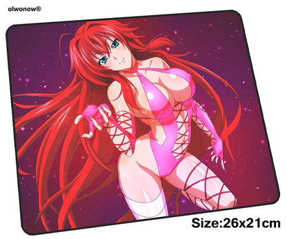 High School DxD mousepad 26x21cm gaming mouse pad gamer mat Professional game computer desk padmouse keyboard Indie Pop play mat