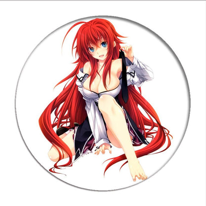 High School DxD Cosplay Badges Rias Gremory Brooch Tsto Issei Icon Collection Breastpin for Backpacks Clothing