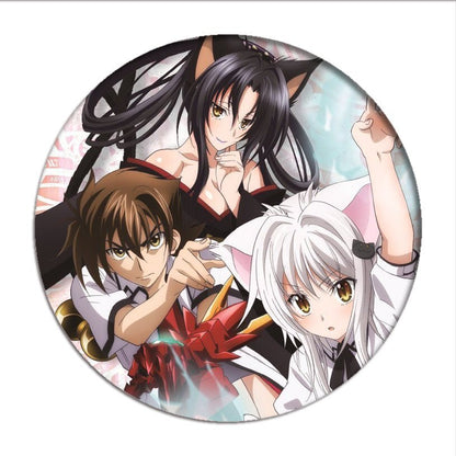 High School DxD Cosplay Badges Rias Gremory Brooch Tsto Issei Icon Collection Breastpin for Backpacks Clothing