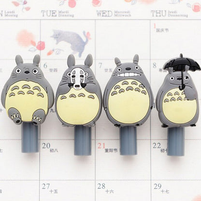 4 Pcs / Lot Novelty Lovely My Neighbor Totoro Gel Ink Pen Papelaria Escolar School Office Supply Promotional Gift Signature Pens