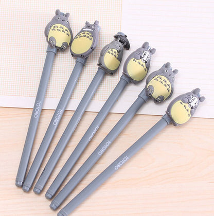 4 Pcs / Lot Novelty Lovely My Neighbor Totoro Gel Ink Pen Papelaria Escolar School Office Supply Promotional Gift Signature Pens