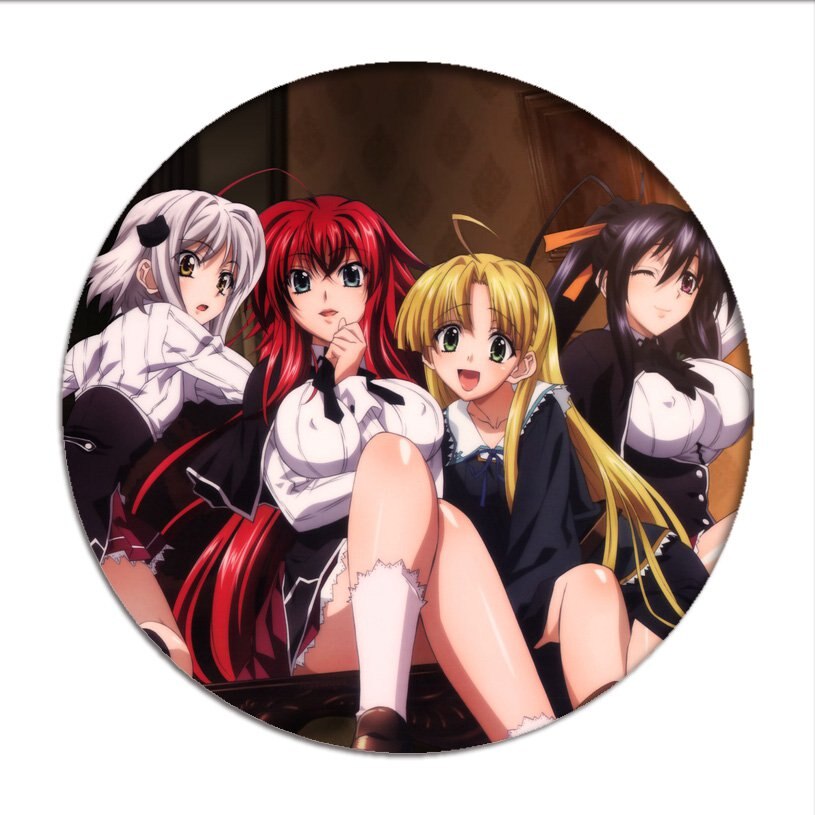 High School DxD Cosplay Badges Rias Gremory Brooch Tsto Issei Icon Collection Breastpin for Backpacks Clothing