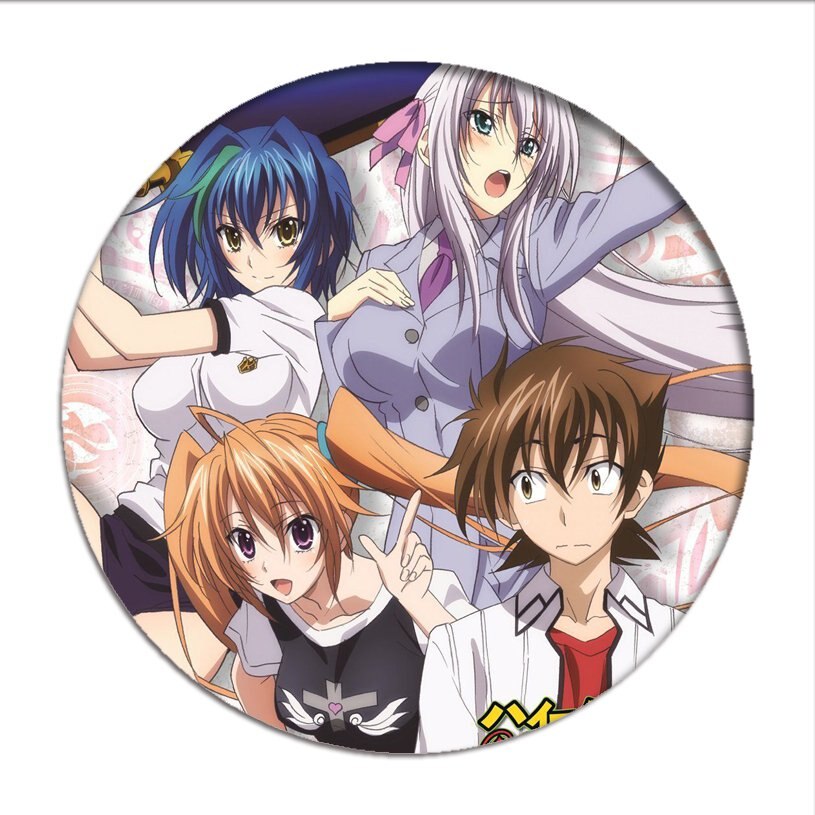 High School DxD Cosplay Badges Rias Gremory Brooch Tsto Issei Icon Collection Breastpin for Backpacks Clothing