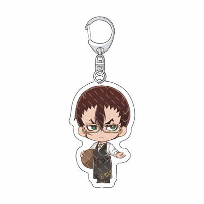 Anime Dr. Stone Keychain Senku Ishigami Oki Taiju Ogawa Yuzuriha Kohaku Acrylic Figure Key Chain Backpack Schoolbag Charm Keyring