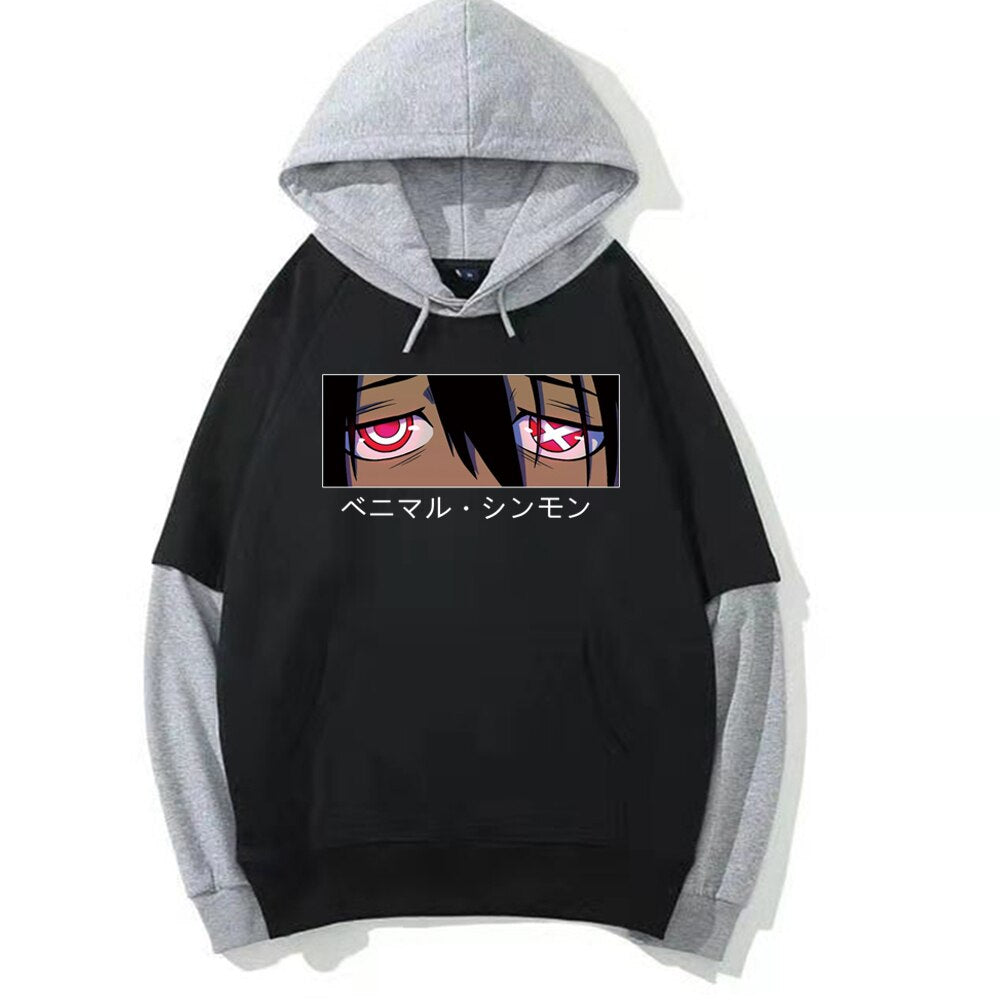 2021 Anime Fire Force Benimaru Shinmon Eyes Printed Hoodie Unisex Funny Long Sleeve  Hip Hop Sweatshirt