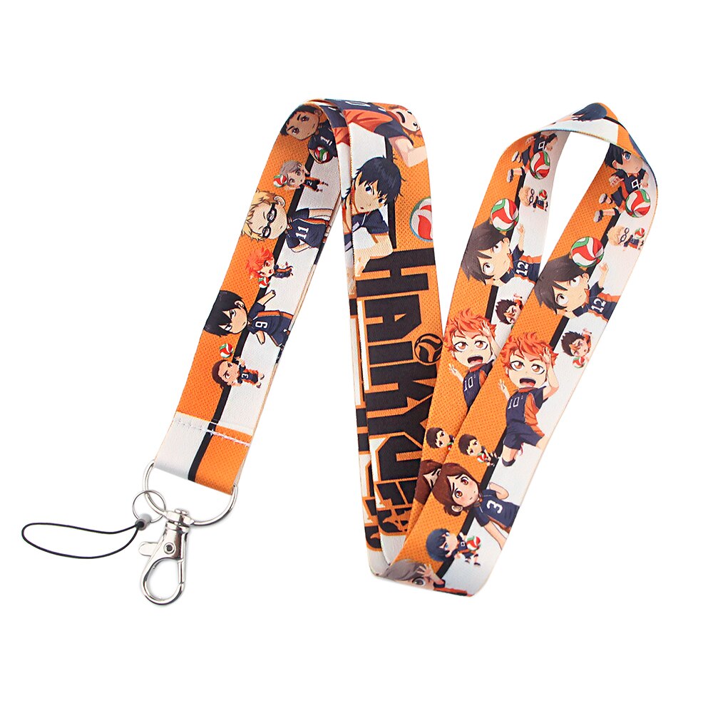 DZ1423 New Anime Haikyuu!! Lanyard for Bus Credit Bank Card ID Keys Badge Holder Keychain Keyring Neck Strap Jewelry Fans Gifts