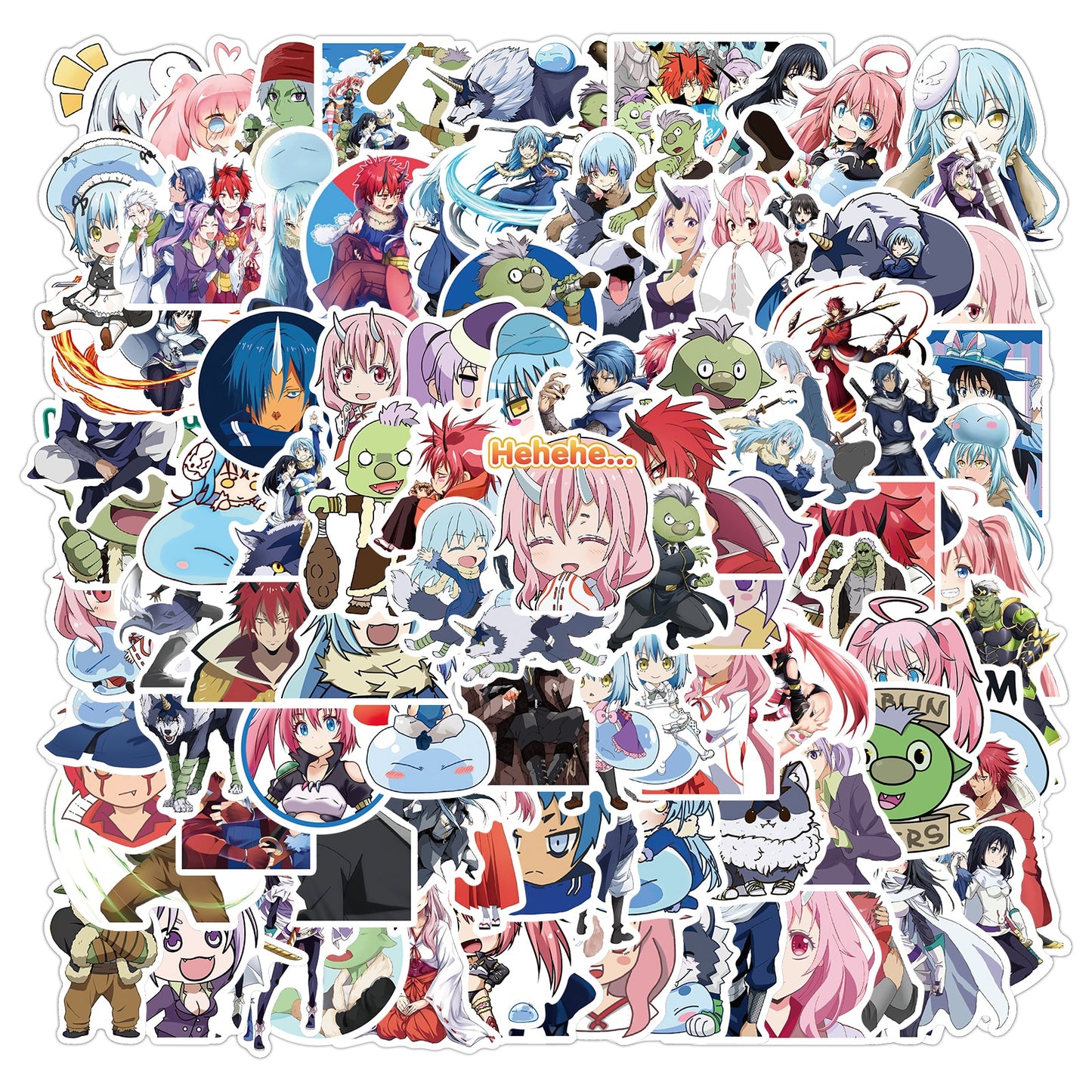 10/50/100PCS That Time I Got Reincarnated As A Slime Sticker Colorful for Luggage Laptop Decal Skateboard Guitar Fridge Sticker