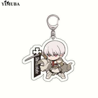 Enn Enn No Shouboutai Fire Force Cosplay Keychain High Quality Transparent Acrylic Fashion Anime Figures Key Chain Cute Trinkets