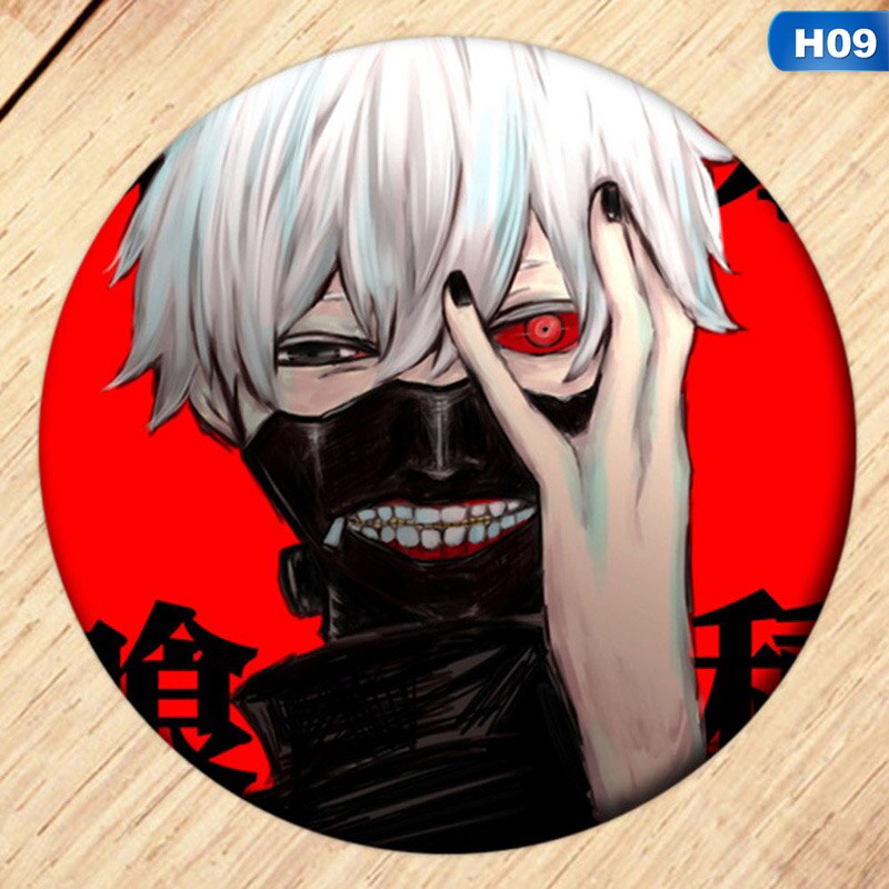 1Pcs Japan Anime Tokyo Ghoul Album Brooch Pin Badge Accessories For Clothes Hat Backpack Decoration Men Women Boy Girl Gifts