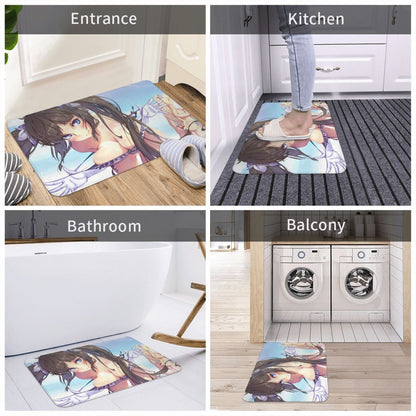 Hestia Bikini | Dan Machi Carpet Mat Rug Cushion Soft Hestia Danmachi Dan Machi Big Breasts Bikini Video Games Rpg Fantasy