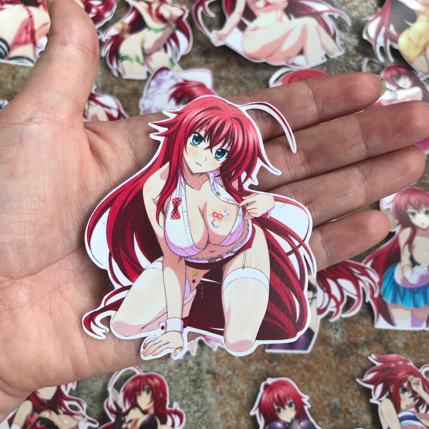 zk45 Sexy waifu Beauty JDM Anime High School DXD  Rias Gremory Vinyl  sticker bomb for Car Styling Bike Motorcycle Phone Laptop