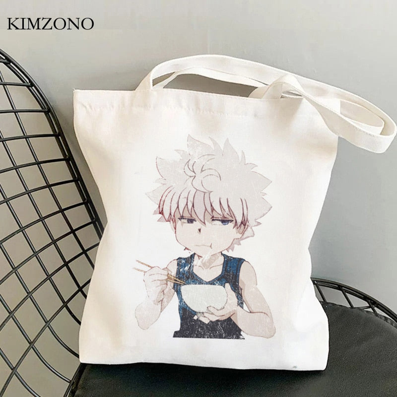 Hunter x Hunter shopping bag tote shopper handbag bolsa bag fabric jute woven tote sacolas