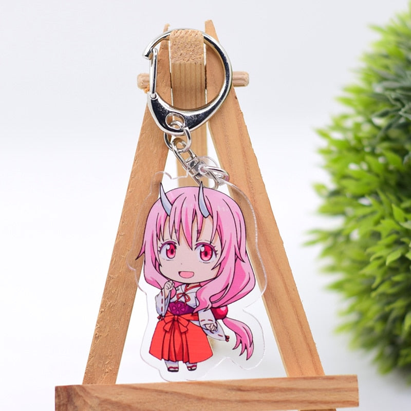 That Time I Got Reincarnated as a Slime Keychain Double Sided Acrylic Cartoon Key Chain Pendant Anime Accessories Keyring