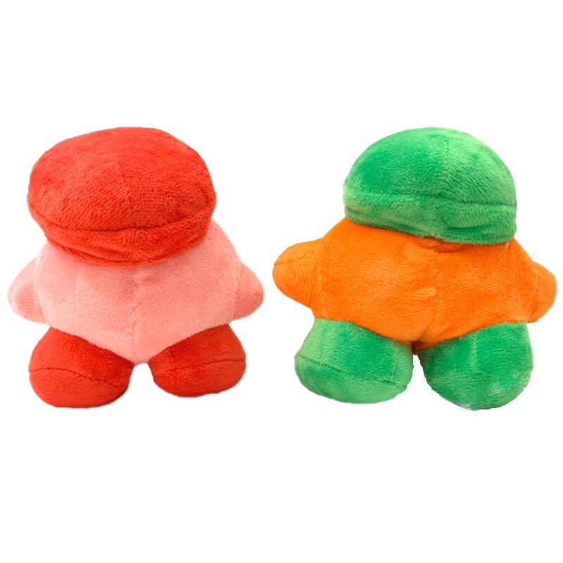 10 Cm Kawaii Super Mario Bros Luigi Soft Stuffed Plush Dolls Anime Kirby Characters Decor Pillow Keychain Classic Kids Toy Gift