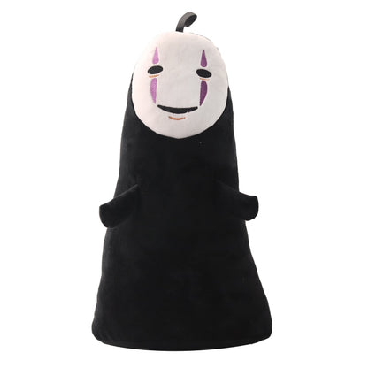 40/60cm Funny Spirited Away Faceless Man No Face Plush Toys No Face Ghost Kaonashi Stuffed Pillow Creative Gift for Girls Kids