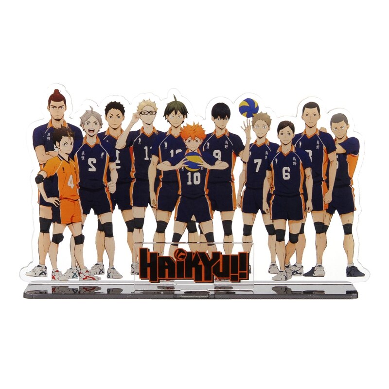 Anime Haikyuu!! Acrylic Stand Figure Model Table Plate Volleyball Boys Action Figures Toys Anime Activities Desk Decor Ornaments