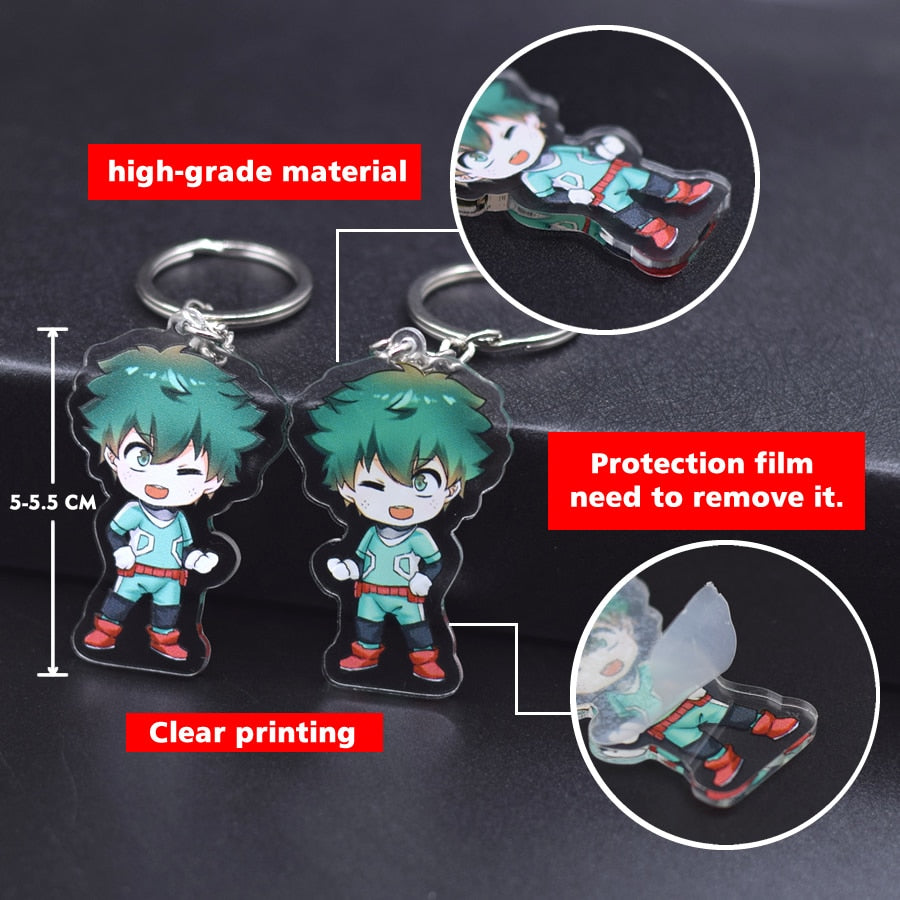 Sword Art Online Keychain Double Sided Acrylic Cartoon Key Chain Pendant Anime Accessories Keyring Hot Sale