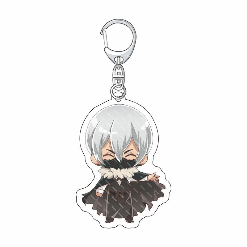 Anime Dr. Stone Keychain Senku Ishigami Oki Taiju Ogawa Yuzuriha Kohaku Acrylic Figure Key Chain Backpack Schoolbag Charm Keyring