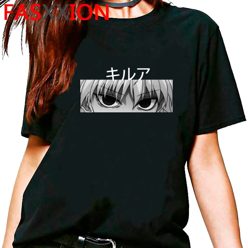 Hunter x Hunter killua zoldyck kurapika hxh t-shirt male japanese 2021 print couple clothes  clothes