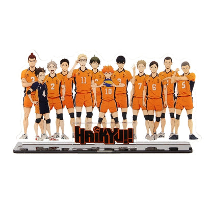 Anime Haikyuu!! Acrylic Stand Figure Model Table Plate Volleyball Boys Action Figures Toys Anime Activities Desk Decor Ornaments