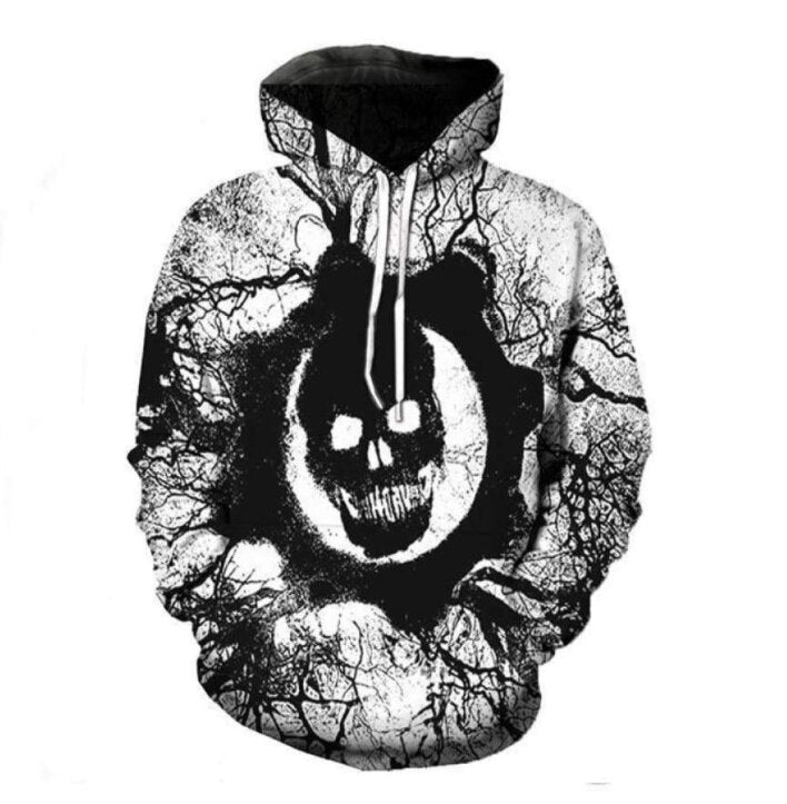 Game war machine 5 3D printed Hooded Sweatshirt gears Cosplay clothing men&#39;s and women&#39;s casual sports long sleeve coat Gears of War