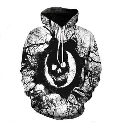 Game war machine 5 3D printed Hooded Sweatshirt gears Cosplay clothing men&#39;s and women&#39;s casual sports long sleeve coat Gears of War