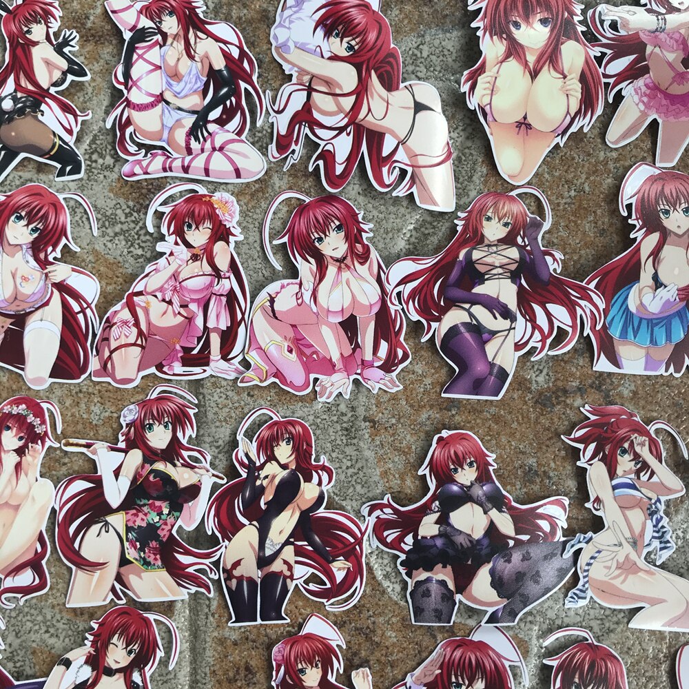 zk45 Sexy waifu Beauty JDM Anime High School DXD  Rias Gremory Vinyl  sticker bomb for Car Styling Bike Motorcycle Phone Laptop