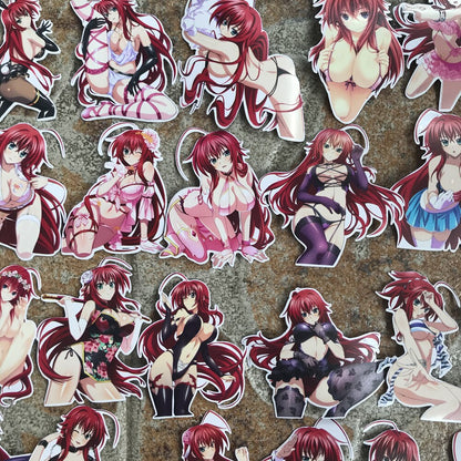 zk45 Sexy waifu Beauty JDM Anime High School DXD  Rias Gremory Vinyl  sticker bomb for Car Styling Bike Motorcycle Phone Laptop