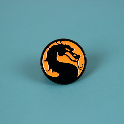 Game Mortal Kombat Brooch Pins Animal Dragon Lapel Pin Accessories Men Backpack Pins