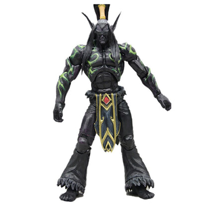 World Of Warcraft WOW Demon Hunter Illidan Anime Movie Figure 18CM 7-inch PVC Game Figma Toys Modle Collect Gift figurines