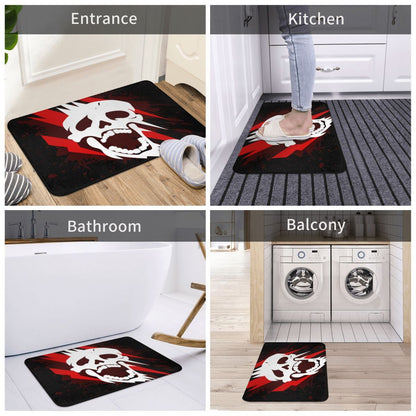 Dead By Daylight Sacrificed Skull Doormat Welcome Bathroom Living Room Floor Mat Home Rug Carpet Nightmare Skeleton Anti-slip