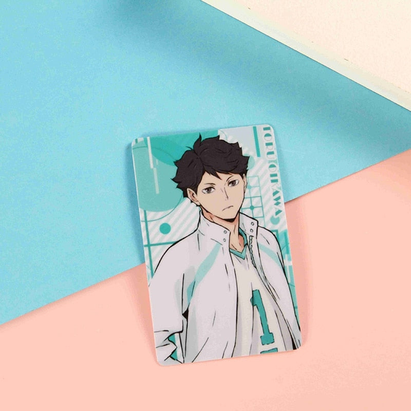 Japan Anime Haikyuu!! Figures Character ID IC Card Sticker PVC Kids Toys Stickers Suitable For Bus Card Bank Card Decoration