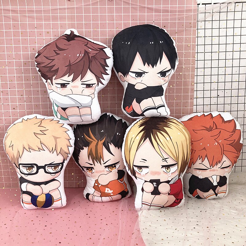 10cm Anime Haikyuu Plush Doll Hinata Shoyo Tobio Kageyama Soft Stuffed Plush Toys Cute Haikyuu Plush Pendant Kids Plushie Toy