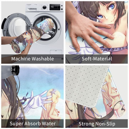 Hestia Bikini | Dan Machi Carpet Mat Rug Cushion Soft Hestia Danmachi Dan Machi Big Breasts Bikini Video Games Rpg Fantasy