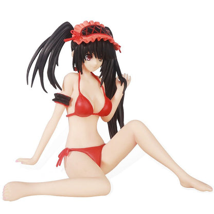 16Cm DATE A LIVE Tokisaki Kurumi With Swimsuit Sitting Ver. Anime Figure Sexy Girls Action Figure PVC Collection Model Kids Toys