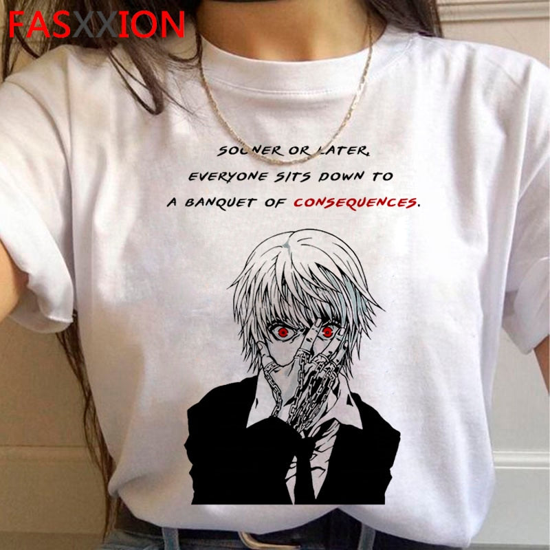 Hunter x Hunter killua zoldyck kurapika hxh t-shirt male japanese 2021 print couple clothes  clothes