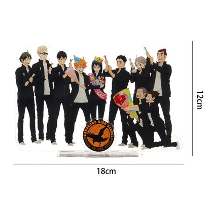 Anime Haikyuu!! Acrylic Stand Figure Model Table Plate Volleyball Boys Action Figures Toys Anime Activities Desk Decor Ornaments