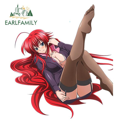 13cm Car Styling Super 3D Sexy Girl High School DxD Anime Rias Gremory Render Euro Drift Decal Waterproof Car Sticker