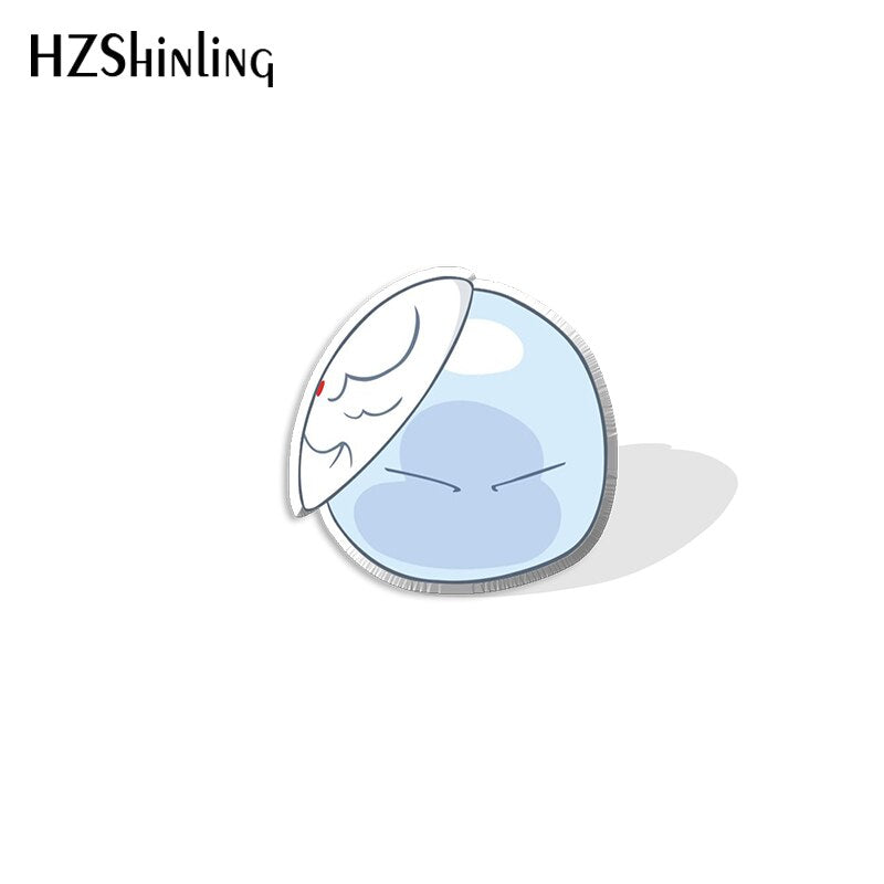 2021 New That Time I Got Reincarnated as a Slime Acrylic Lapel Pin Anime Epoxy Butterfly Clasp Pin Handmade Butterfly Brooch