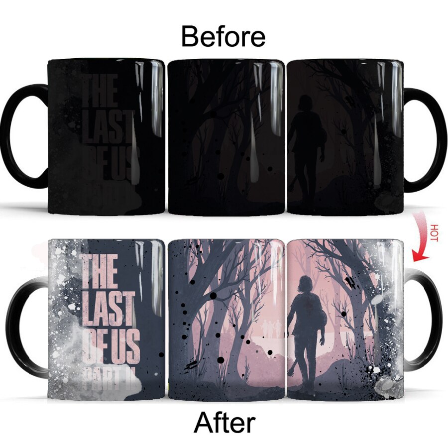 The Last of Us Part 2  350ml Magic Color Changing Ceramic Coffee Mug Cup Friends Gift