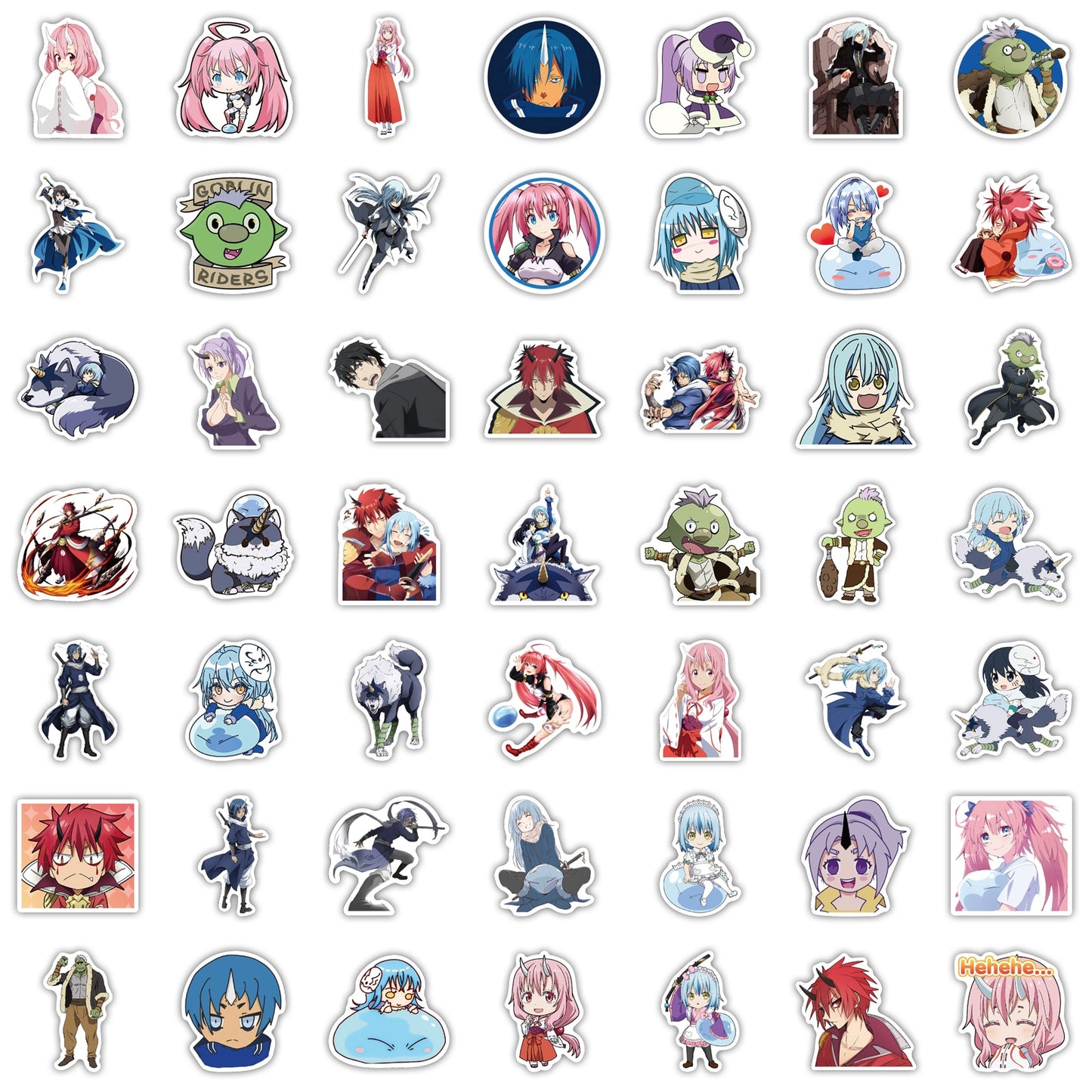 10/50/100PCS That Time I Got Reincarnated As A Slime Sticker Colorful for Luggage Laptop Decal Skateboard Guitar Fridge Sticker